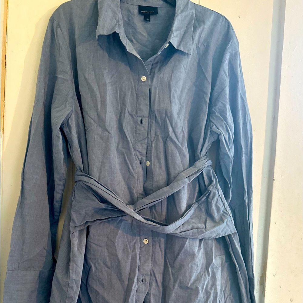 Women’s midi chambray dress